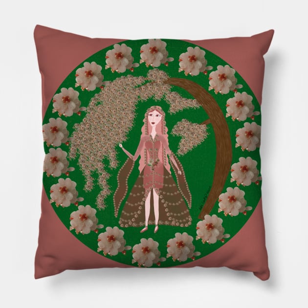 Rose Quartz Faerie Pillow by DebiCady