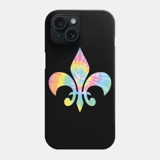 Pastel Tie Dye Fleur de Lis Phone Case