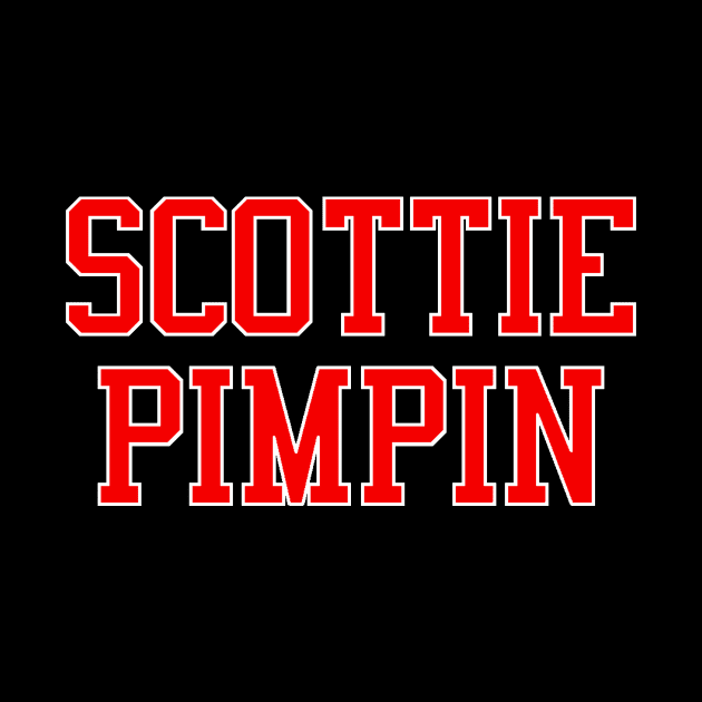 Scottie Pimpin (Red & White Lettering) by KyleHarlow