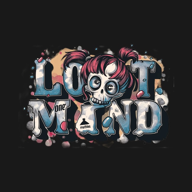 Lost Mind lady Graphic T-shirt 07 by ToddT