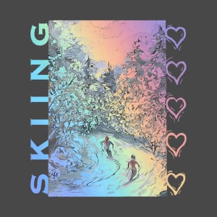 Skiing Love T-Shirt