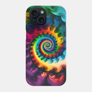 Colorful Tie Dye Spiral Phone Case