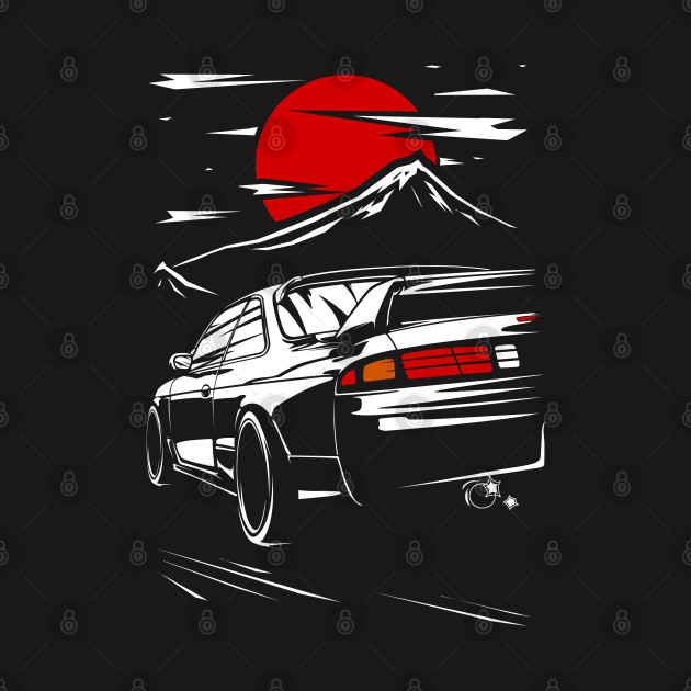 Disover Nissan Silvia s14 Fuji - Nissan Silvia S14 - T-Shirt