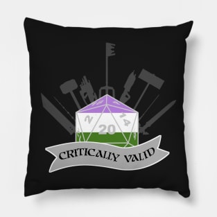 Critically Valid: Genderqueer Pride Pillow