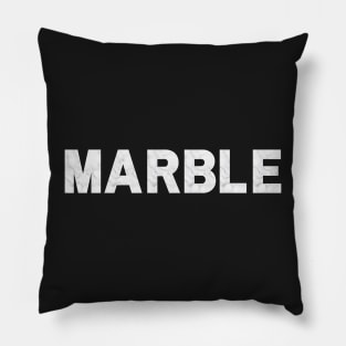 Classic White Marble Pillow