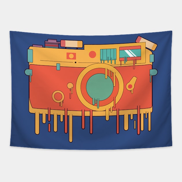 Melting Camera Tapestry by CrissWild