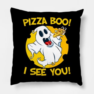 Pizza Boo I See You | Ghost Pizza Pillow