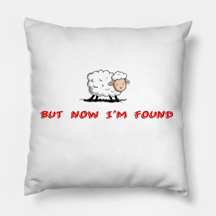 Lost No More: The Found Sheep Illustration Pillow