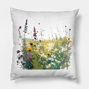 Flower Meadow 1 Pillow