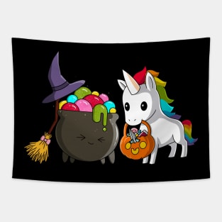 Spooky Unicorn Tapestry