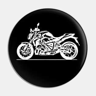 R1250R Bike White Sketch Art Pin