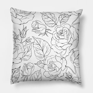 Flower rose design style Pillow