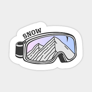 Sunset Mountain Ski Goggles | Snow Magnet