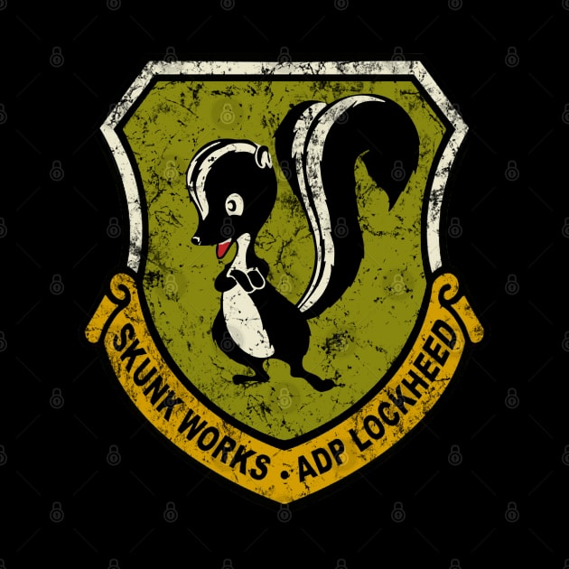 Skunk Works Distressed Vintage Logo by dudepal