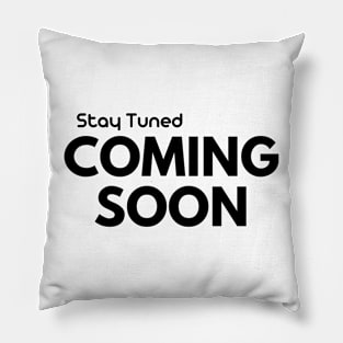 Stay Tunned Black and white Pillow