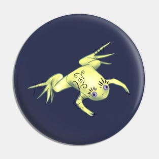 Weird Frog With Funny Eyelashes Digital Art Pin