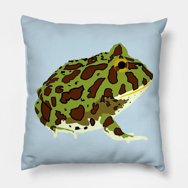 Ornate Pacman Frog Pillow by stargatedalek