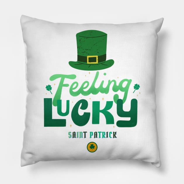 Felling Lucky Saint Patrick Pillow by Cullinan Art