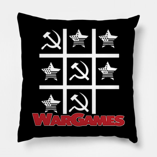 WarGames - Tic Tac Toe Pillow by RetroZest