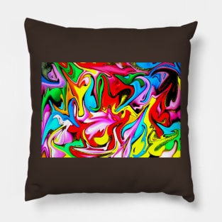 Dancing colors Pillow