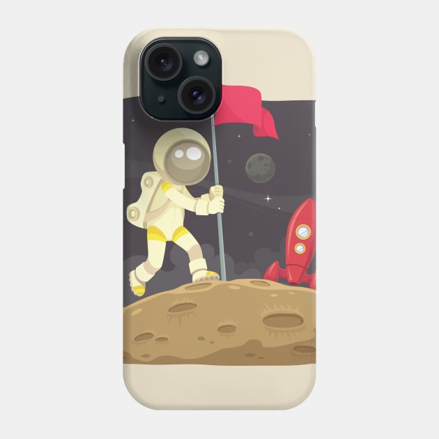 Space Landing Phone Case by mikailain