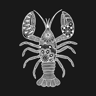 Lobster (black and white vertical) T-Shirt