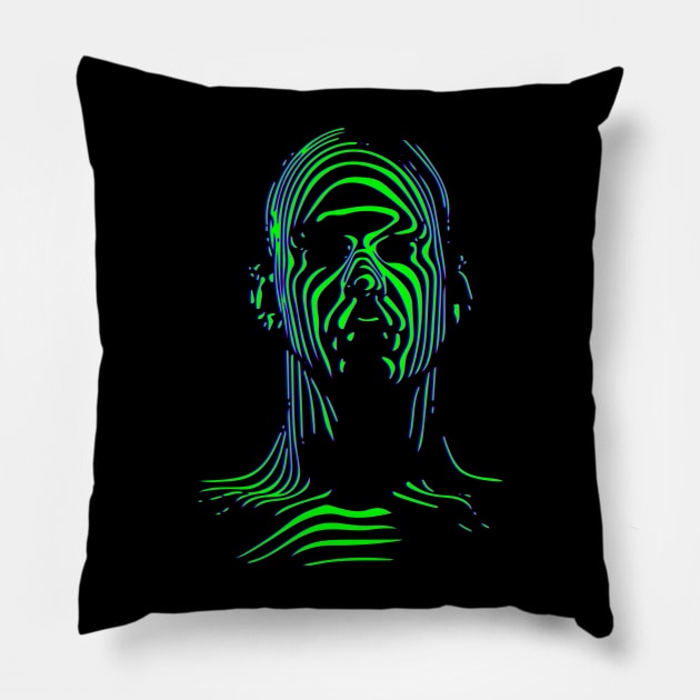 Echo of Humanity Pillow by Doc Multiverse Designs