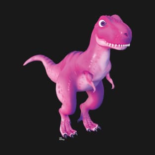 Pink 3D Dinosaur T-Shirt