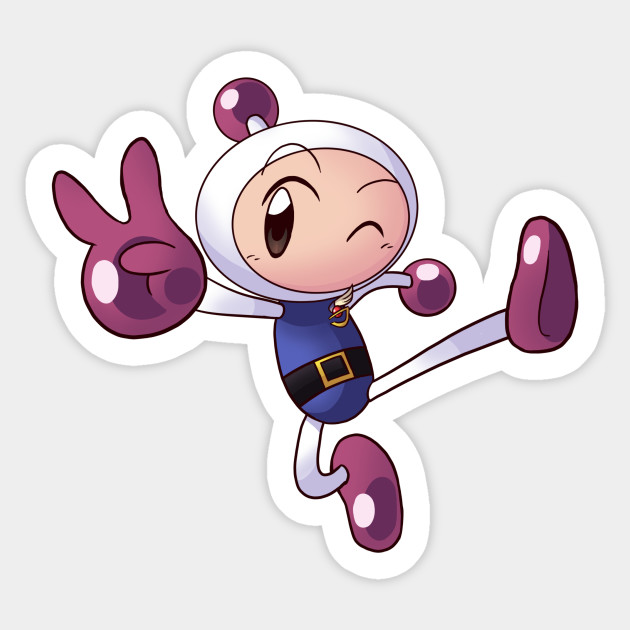 Wallpaper Shirobon From Bomberman Jetters Bomberman Sticker Teepublic HD