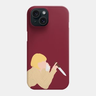 Casey Becker phone knife minimalist illustration Phone Case