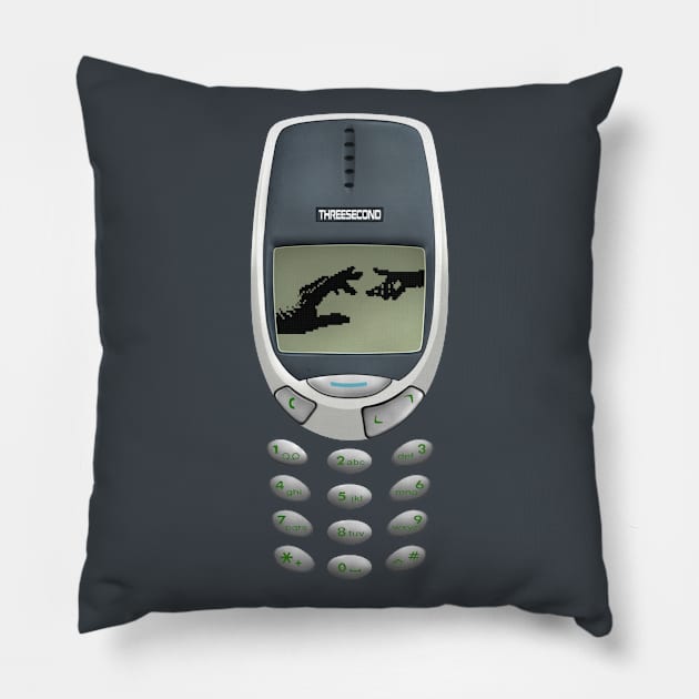 retro classic handphone Pillow by Dezigner007