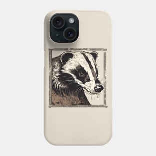 Ai Generated Badger Phone Case