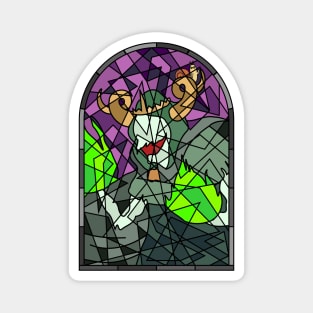 Stained Glass Lich Magnet