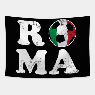 Roma Soccer Ball Italian Flag Italia Italy Football Rome Tapestry