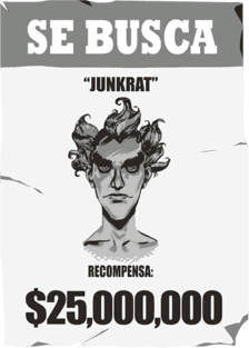 Junkrat Wanted Magnet