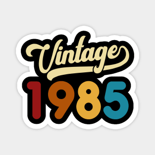 1985 Vintage Gift 35th Birthday Retro Style Magnet