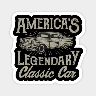 US Classic Car Americas Legendary Patriot Magnet