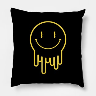 ACID HOUSE - smiley 90s yellow edition Pillow