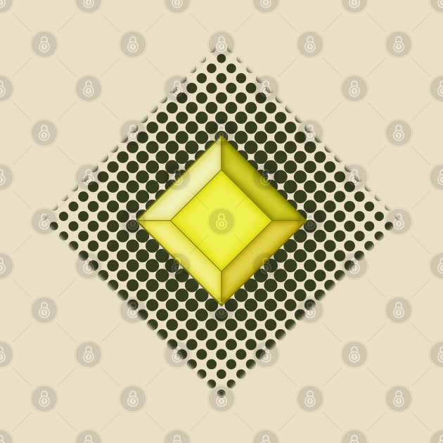 Yellow Diamond Gem Angular by Blackmoonrose13