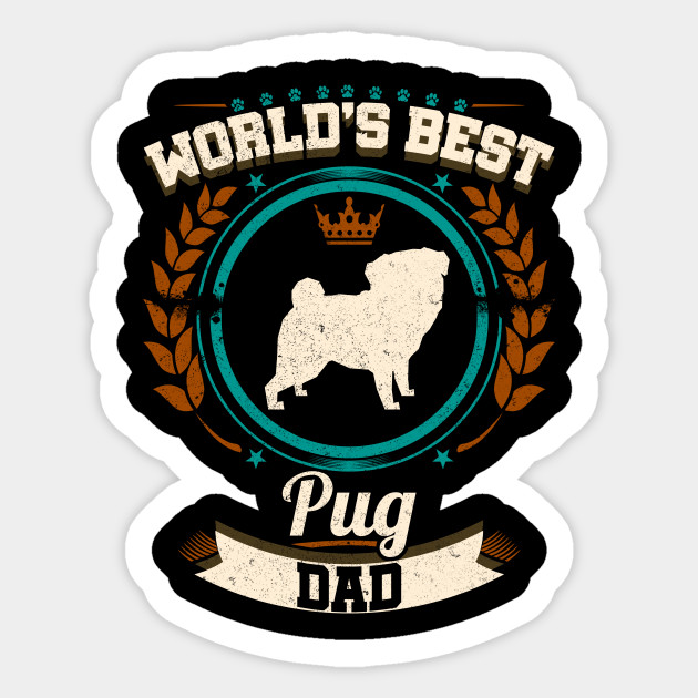 World/'s Best Pug Dad Dog Owner Graphic T-Shirt