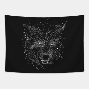 winter wolf Tapestry