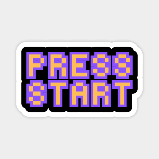 Vintage Video Game Press Start Design Magnet