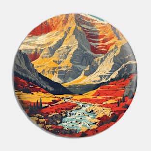 Ordesa y Monte Perdido National Park Spain Travel Tourism Retro Vintage Pin