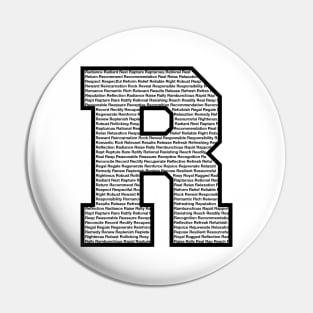 R Black Pin