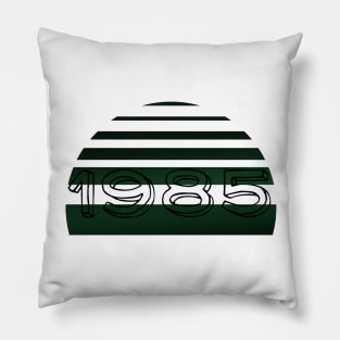 Vintage 1985 retro-green Pillow