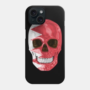 Bahrain Flag Skull - Gift for Bahraini With Roots From Bahrain Phone Case