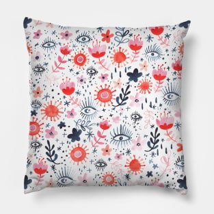 Mystic Folsky Floral Pattern Pillow