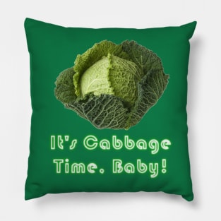 Cabbage Time Pillow