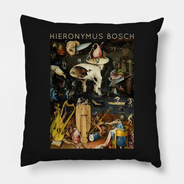 Hieronymus Bosch - The Garden of Earthly Delights Pillow by TwistedCity