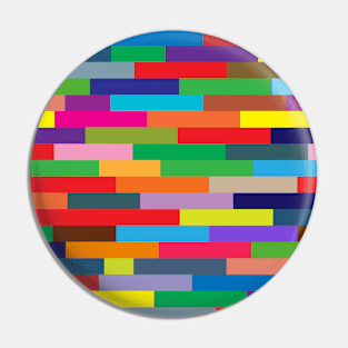 Colorful Brick Wall Pin